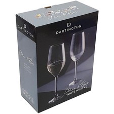 Dartington Crystal White Wine Glasses Set of 2
