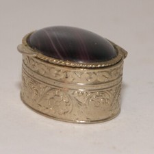 Small Vintage Embossed Tin