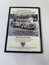 Framed Original Lancia Delta