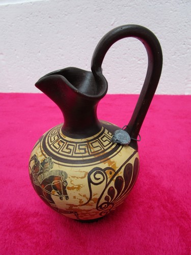 Vintage greek oinochoe vase - vintage,