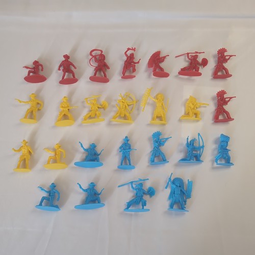 Plastic cowboys indians toy - cowboys,