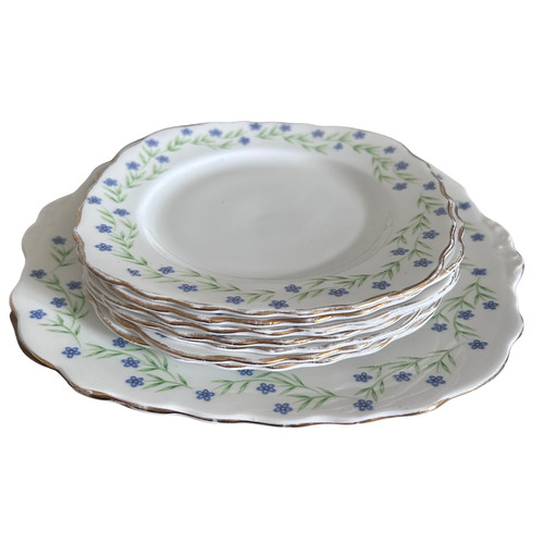 Vintage royal vale cake plate - vintage,