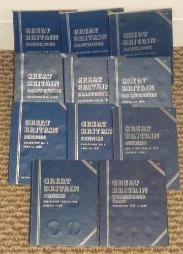 Whitman folders pennies - whitman, gb