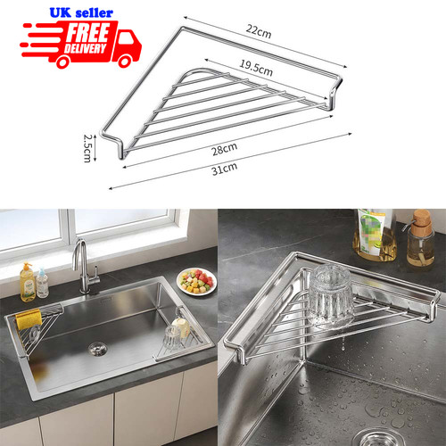 Stainless steel sink corner - stainless,
