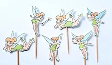 Tinkerbell cupcake toppers x6
