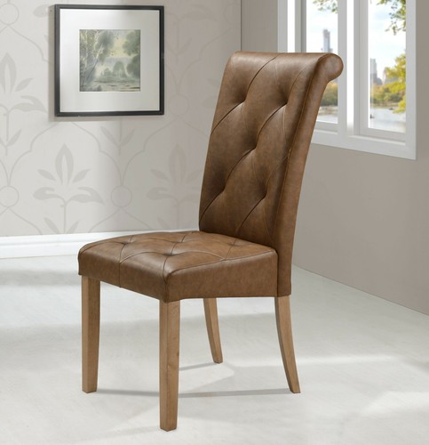 Antique brown leather - antique, chairs
