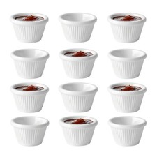 12x Tableware Fluted Ramekin