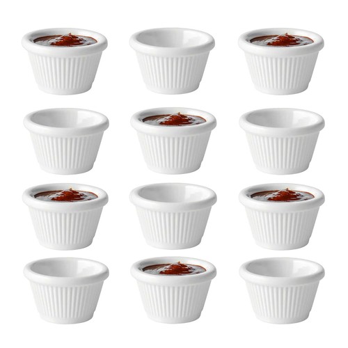 12x tableware fluted ramekin - tableware,