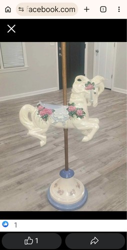 Vintage carousel horse 1984 - vintage, horse,