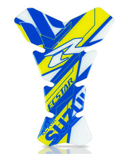 Suzuki GSXR GSX-R Ecstar Fuel Tank Pad Paint Protection Decal Blue Yellow White