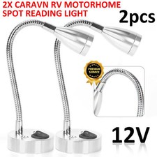 2x 12V LED Spot Reading Light
