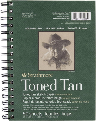Strathmore toned tan sketch - toned,
