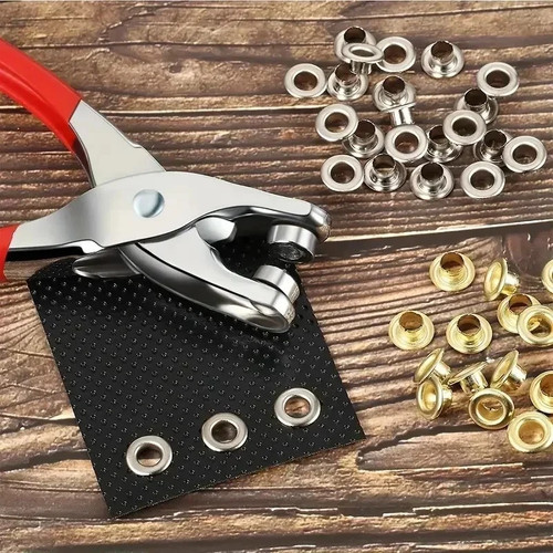 Steel eyelet pliers hole punch - steel,