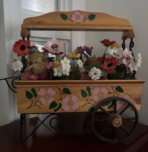 Handmade wooden cart decor - cart,