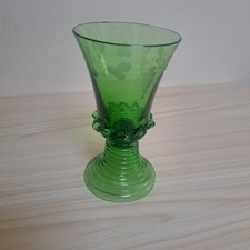 💚1 x  Vintage Green Glass