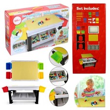 300 Pc Building Bricks and Building Craft Table Kids Activity Construction Toy