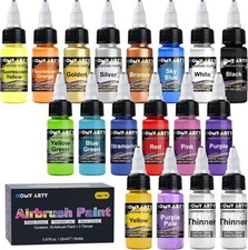 Airbrush Paint - 16 Colors