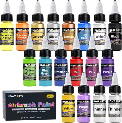 Airbrush paint 16 colors - airbrush,