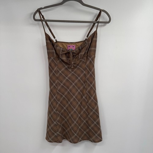 Unif biscuit plaid - biscuit, dress