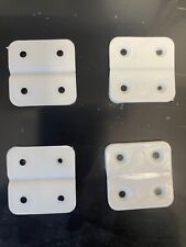 10 x PLASTIC HINGES, 4cm