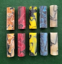 5 SETS PRE BORED ACRYLIC PEN BLANKS   NO 3 FREE SECOND CLASS POSTAGE