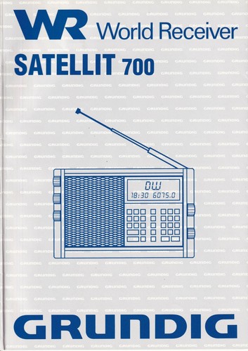 Grundig satellit 700 - grundig, operating