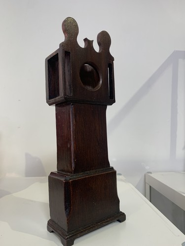 Antique wood grandfather clock - antique,