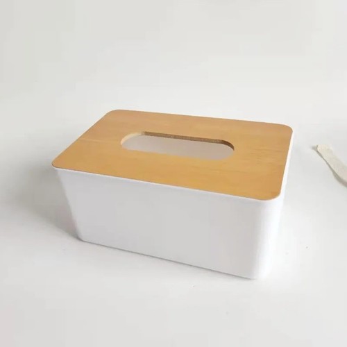 Table wooden tissue box - tissue,