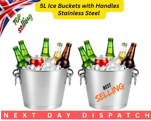 Stainless steel ice bucket - ice,