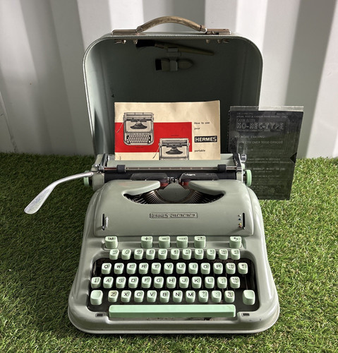 Vintage hermes 3000 typewriter - hermes,