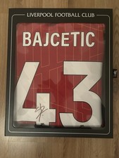 Liverpool FC Official Signed Stefan Bajcetic Shirt