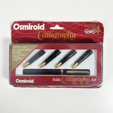 Vintage OSMIROID Italic Calligraphy Pen Set with 22 Carat Nibs - SEALED