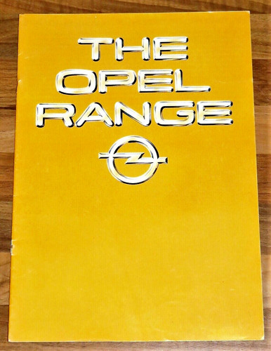 1980 opel range brochure - 1980,