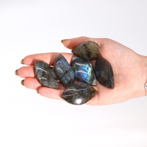 Labradorite crystal palm stone - labradorite,