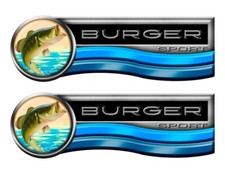 Burger Sticker set for Boat Restoration Project