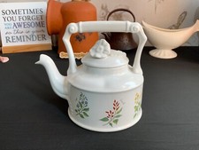 Vintage Arthur Wood Small Teapot Herb Pattern, sorrel, thyme , mustard, sage