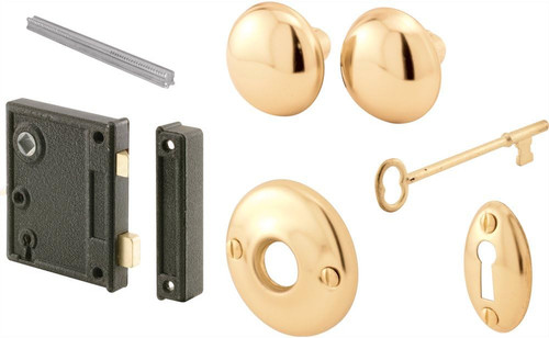 Vintage lock set cast - set, steel