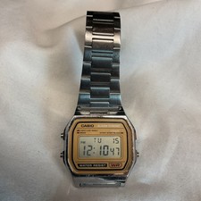 Vintage Casio Alarm Chrono WR Wristwatch Adjustable Band Works Great