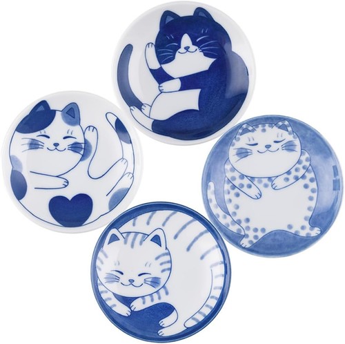 Cute cat sauce dish - dish:, inch
