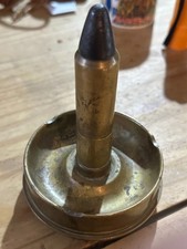 Trench Art 1943 Shell Case & Bullet Lighter & Ashtray