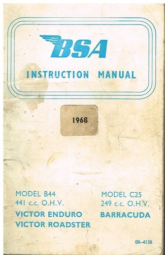 Bsa b44 victor - bsa, enduro/roadster