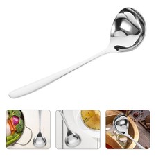 304 Stainless Steel Soup Spoon Round Large Hot Pot Spoon Kitchen Cutlery