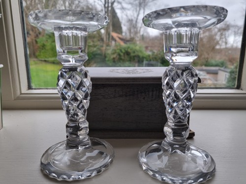 Pair vintage crystal - vintage,
