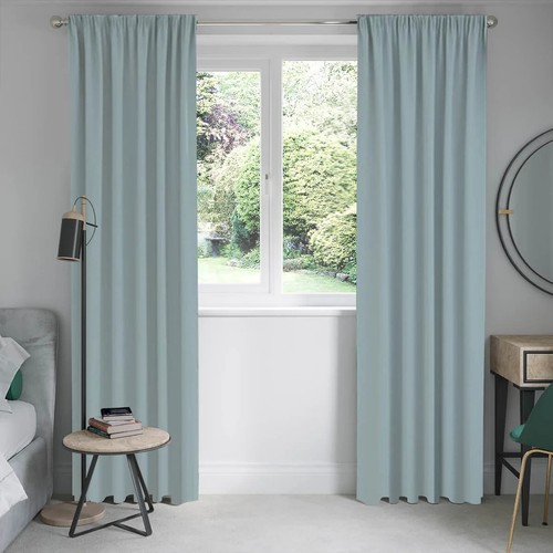Duck egg blue cotton satin - egg,