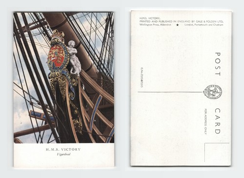 Vintage postcard hms victory - vintage,