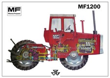 Vintage Massey Ferguson Tractor 1200 1250 A3 Poster Brochure Leaflet VERY RARE!