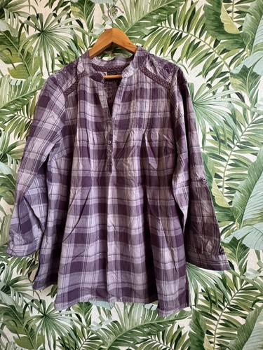 Ann harvey purple check - ann,