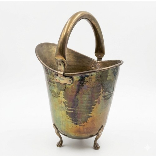 Brass coal scuttle - brass, bucket
