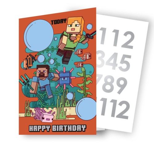 Minecraft age sticker birthday - minecraft,