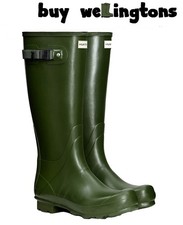 HUNTER WELLIES MENS Hunter Tall  Norris Field Wellington Boot Vintage Green UK 9